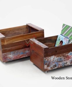 Wooden Storage Box Set of 2