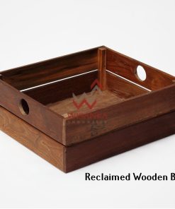 Reclaimed Wooden Box with Handle