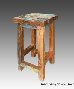 Miley Wooden Bar Stool