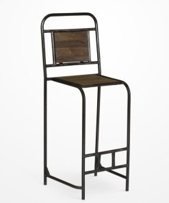 Cobalt Wooden Barstool