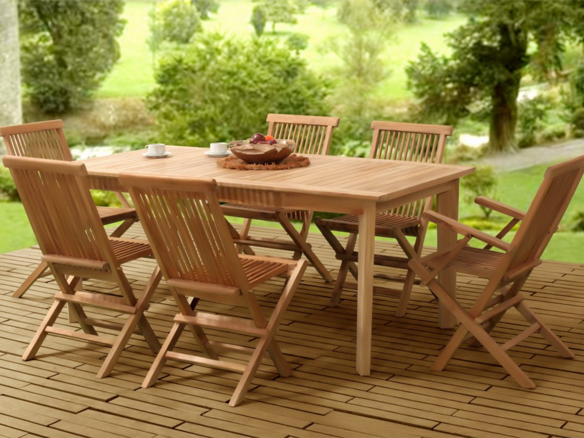 Collection Wooden Classic Folding Dining Set