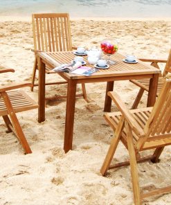 Collection Wooden Milton Reclainer Dining Set
