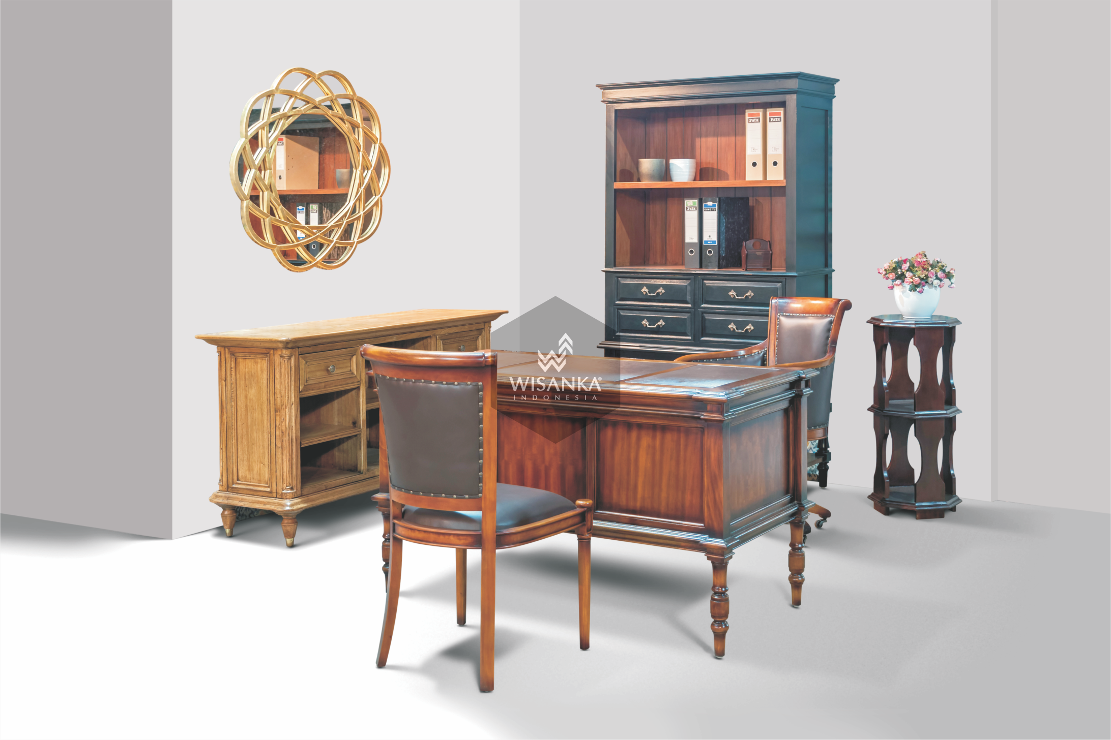 Davis Classic Home Office Jepara Wooden Furniture Classic