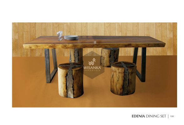 Wood Edenia Dining Set