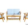 Lonia Wooden Living Set
