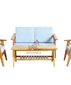 Lonia Wooden Living Set