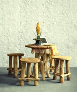 Katana Reclaimed Dining Set with Karawang Table