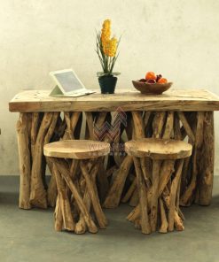 Mushroom Reclaimed Dining Set