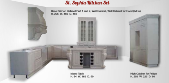 Beauty Kitchen in white color Beauty Kitchen in white color