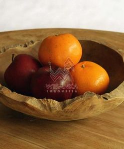 Round Wooden Bowl